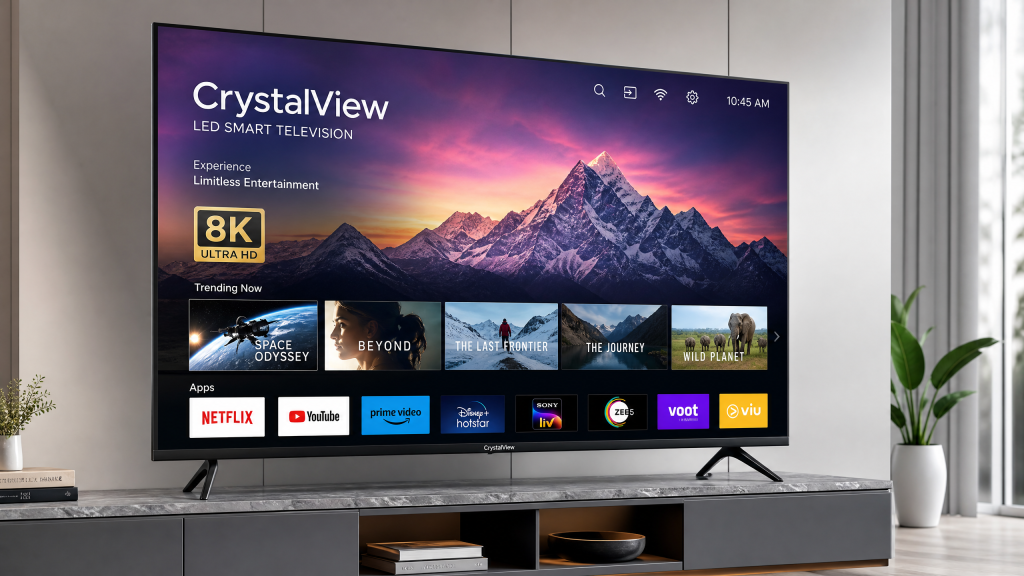 CrystalView LED Smart Television