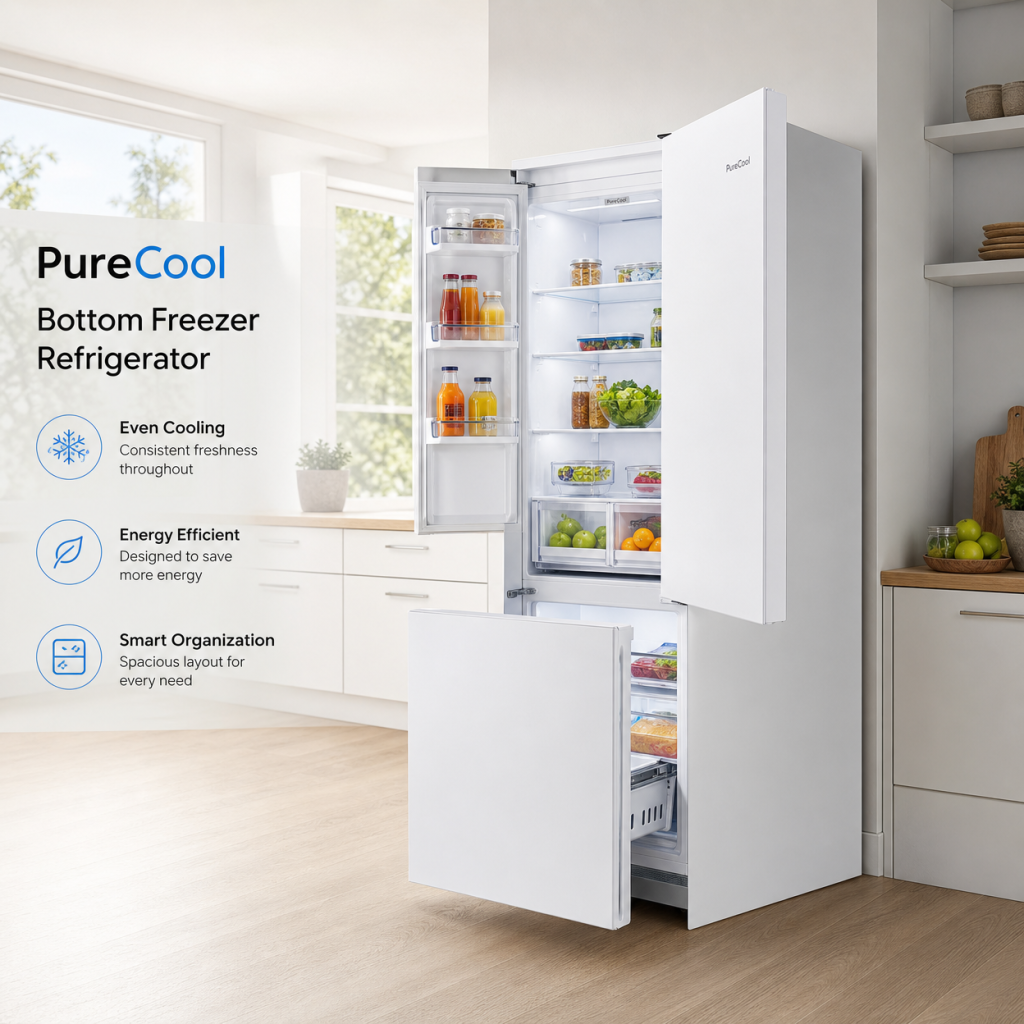 PureCool Bottom Freezer Refrigerator